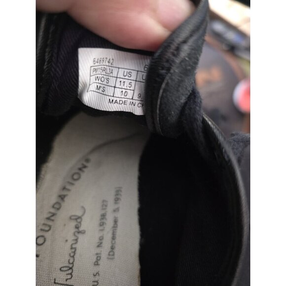 PF FLYERS RAMBLER LO TOP Men's10 (M) Black Canvas Skate Shoes - Picture 8 of 8